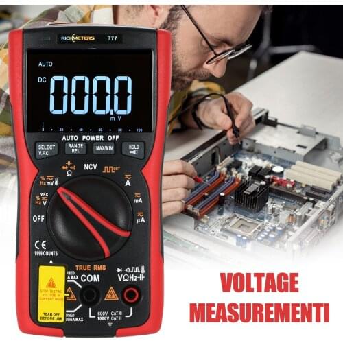 RM777 Digital Multimeter 9999 Professional True RMS Analog Tester Multimetro Capacitor NCV AC/DC Electrical Multimeter Tester