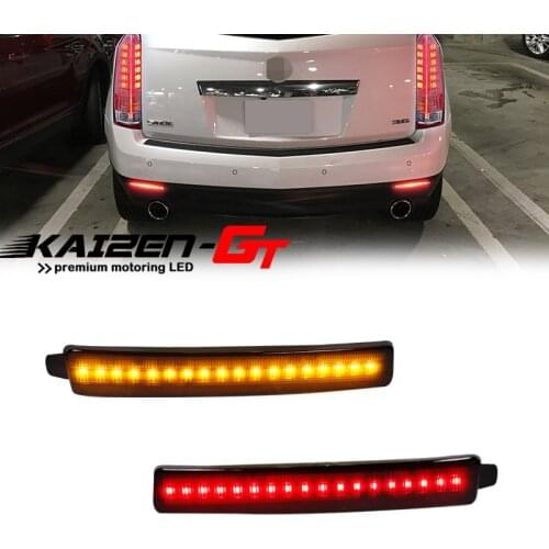 Car Rear Bumper Reflector Lights For Cadillac SRX, Chevrolet Traverse, GMC Acadia Denali Function as Tail, Brake & Rear Fog Lamp