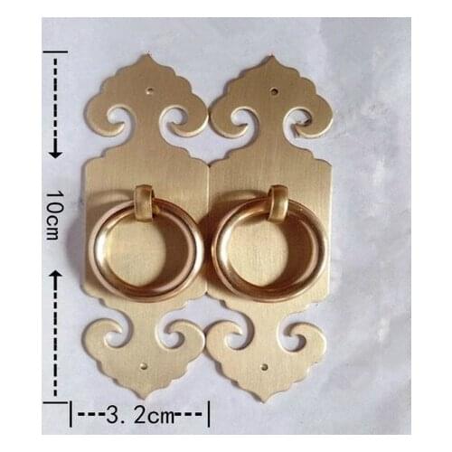 Hardware accessories Antique copper hardware accessories cabinet door handle vertical plain straight handles