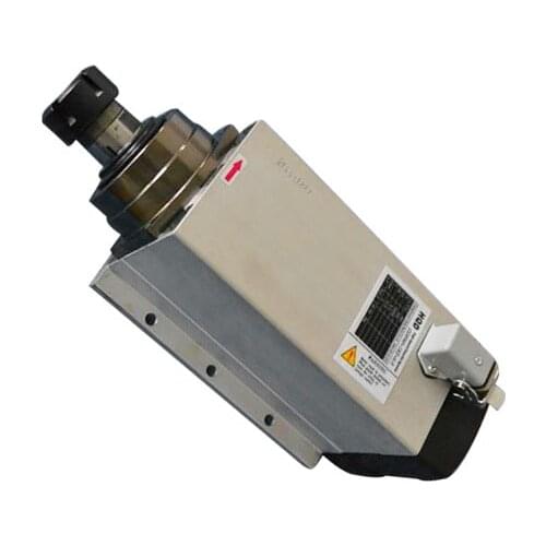 GDF60 flange spindle motor 4.5KW 220v/380v ER25/ER32 SQUARE AIR COOLED SPINDLE MOTOR for wood engraving