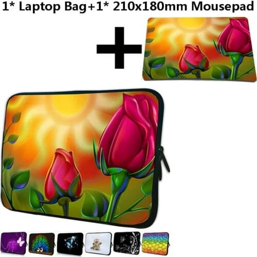 Mousepad+Portable Neoprene Cover For iPad HP Chuwi Hi 8 Acer 14 17 13 12 15 10 7 Laptop Chromebook Sleeve 11.6 Inch Computer Bag