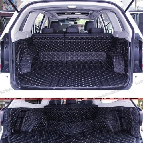 Leather Car Trunk Mat Cargo Liner for Subaru forester SJ 2014 2015 2016 2017 2018 Rug Carpet rear boot interior accessories