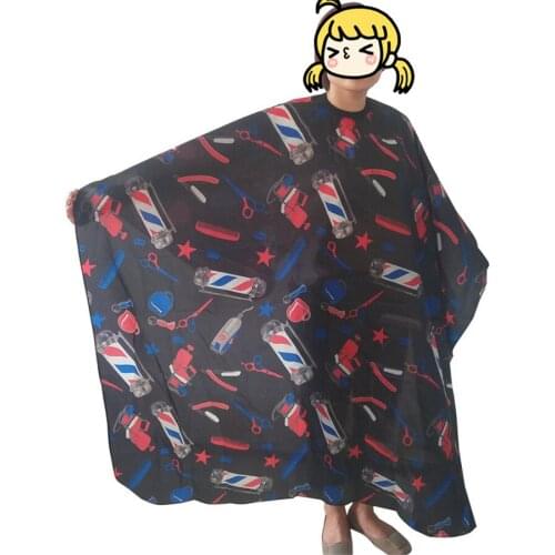 Creative Popular Anti-Sticking Adult Hairdressing Haircut Dyeing Coloring Wrap Cape Gown Apron Cloth for Salon Household E697
