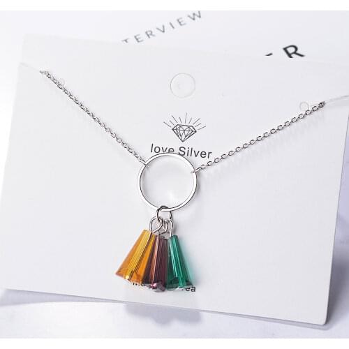 925 Serling Silver Square Geometry Pendants And Necklaces For Women Wedding Party Jewelry 2021 Jewelry Female Gifts GaaBou