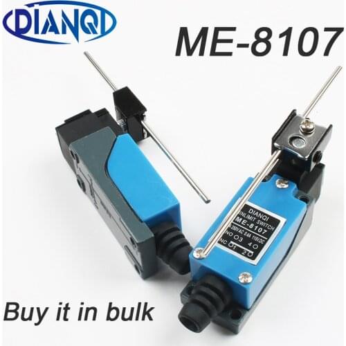ME-8107 250VAC 5A 115VDC 0.4A Waterproof Rotary Lever 1NO+1NC Momentary Limit Switch ME 8107