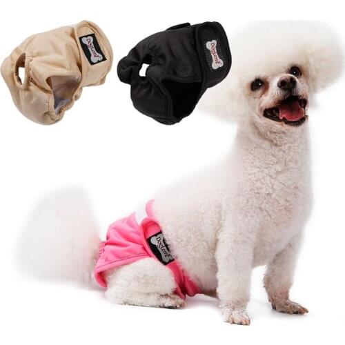 Reusable Dog Diapers Female Dog Sanitary Underwear Pet Physiological Pants Washable Panties For Small Medium Dog Pet Supplies