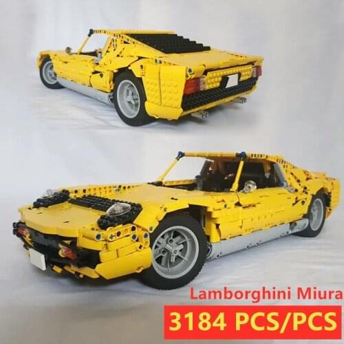MOC SERIES Miura Super Racing Car Fit LeGINGlys Technic MOC-24294 Model Kits Building Blocks Bricks Toy Kid Gift