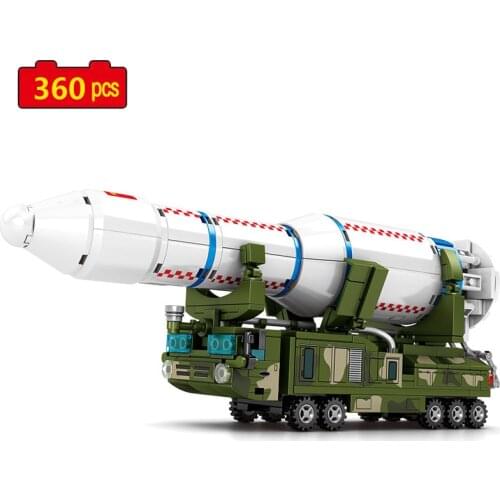 Military series army Space Shuttle CZ-6 Space Launch Vehicle DIY model Building Blocks Bricks Toys Gifts