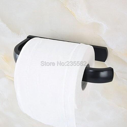 Wall Mounted Bathroom Accessories Black Oil Rubbed Brass Toilet Paper Holder Roll Tissue Rack Lba188