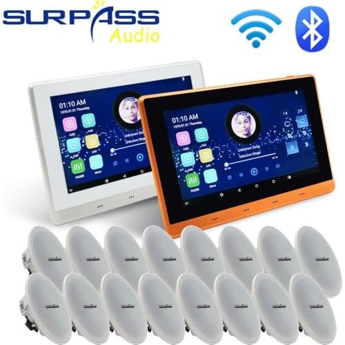 Sound Bluetooth Wall Amplifier Android WiFi Home Background Music Touch Screen Smart Audio Ceiling Speaker Stereo Theater System