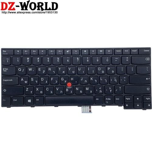 New Original Hebrew Israel Keyboard for Lenovo Thinkpad E470 E470C E475 Laptop 01AX014 01AX094 01AX054