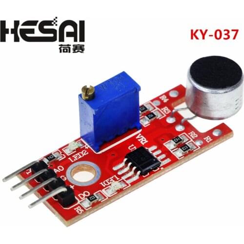 KY-037 New 4pin Voice Sound Detection Sensor Module Microphone Transmitter Smart Robot Car for arduino DIY Kit