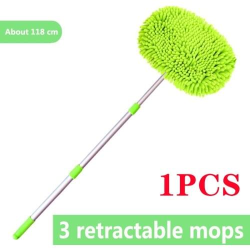 Upgrade Three section telescopic car washing mop Super absorbent Car Cleaning Car brushes Mop Window Wash Tool Dust Wax Mop Soft