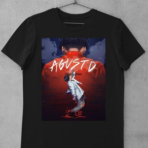 Agust D Premium Scoop T Shirt Bangtan Boys gift merch KPOP Tee DF076