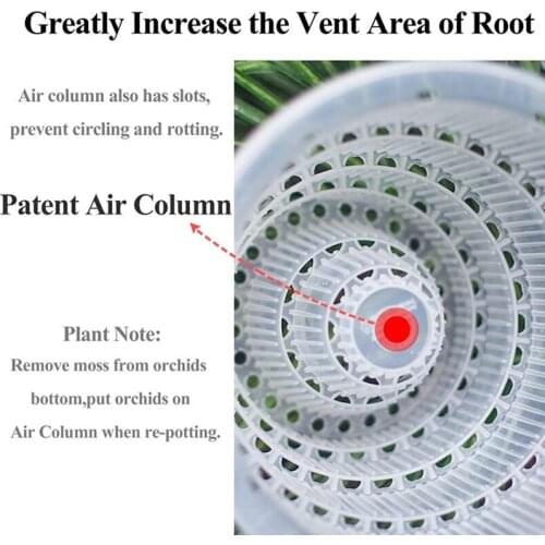 Clear Plastic Orchid Pots with Holes Hollow Breathable for Gardening Garden Home can CSV