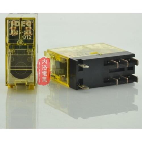 [SA]Japan and the spring IDEC relays indicator type 8A RJ2S-CL DC12V DC24V D48V AC110V AC220V 2a2b--10pcs/lot