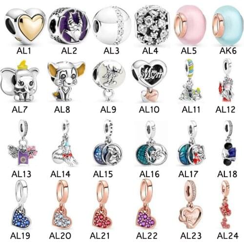 Dangle Charm 100% Real 925 Sterling Silver Lady Charm Fit Brand Bracelet Diy JewelrY