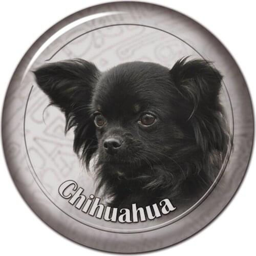 B0814# 13CM/17CM Self-Adhesive Decal Chihuahua Dog V6 Car Sticker Decors on Bumper Rear Window Laptop