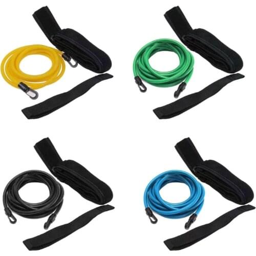 Static Swim Belt Swim Bungee Cord Strap for Adults Kids Black/Blue/Green/Yellow N0PC