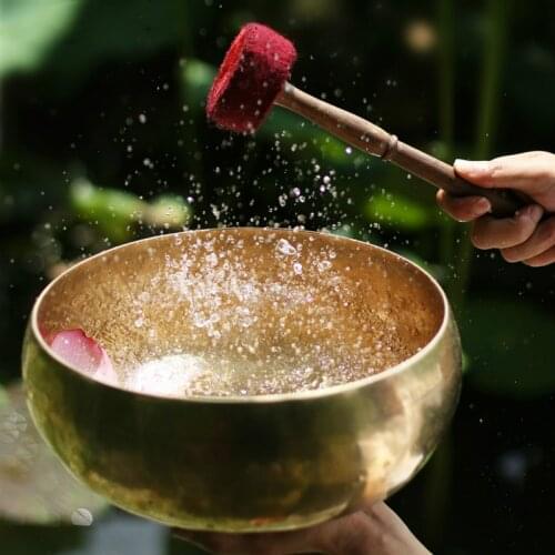 Tibetan Professional Seven Chakras Singing Bowls Set Audio Healing Therapy Yoga Meditation Buddhism Decoration