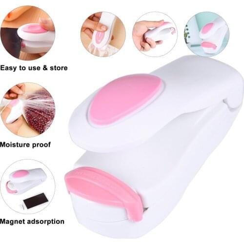 Vacuum Food Sealer Mini Portable Heat Sealing Machine Poly Tubing Plastic Bag Kit Tool Worldwide Store Color Random