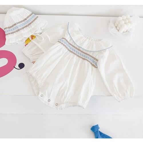 Princess wind, autumn new infant baby girls lotus leaf gets long triangle ha clothing climb clothes