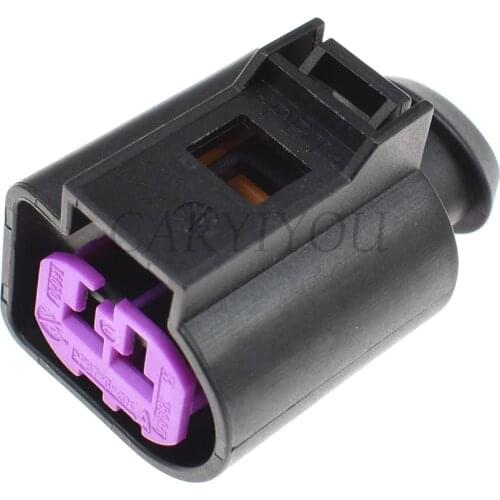 1 Set 2 Pin Female 1J0973772 Waterproof Engine Speaker Housing Auto Generator Plug Socket For VW Magotan Sagitar CC
