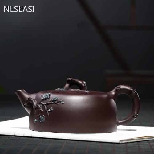 Yixing Upscale tea pot Purple Clay filter Teapot beauty kettle Raw ore Handmade Boutique Tea set authentic Large capacity 400ml