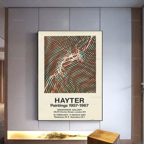 Museum Exhibition Poster | Mid Modern Painting | Home Decor Vintage | Paris Wall Art Abstract Wall Art Oil Painting Canvas