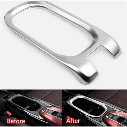 YAQUICKA Auto Car Water Cup Holder Frame Trim Styling Strip Car-covers Fit For Honda Vezel 2014 2015 Interior Accessory ABS