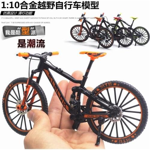 1:10 New arrival Alloy off-road bike bicycle model cartoon mountain bike childrens toy collection Mini Finger BMX Bicycle Toys