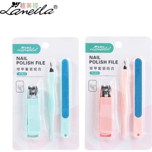 3pcs Manicure Cutter Nail Clipper Set Stainless Steel Nail Clipper Beauty Supplies Set