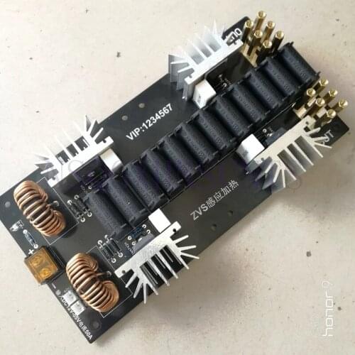 3000W 50A induction heating kit ZVS kit without taps Jacob drive high pressure package Tesla drive 4 tubes