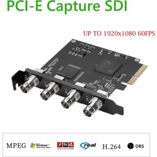 4 Channel DeckLink Duo 2 4ch SDI Playback and Capture SDI HD 1080P 60 Video Conference Director PCIe Built-in Live Capture Card