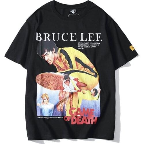 Bruce Lee Print Tshirt Men Women Casual Streetwear T Shirts Harajuku Fashion Summer Tees Tops Cotton Short Sleeve HH360