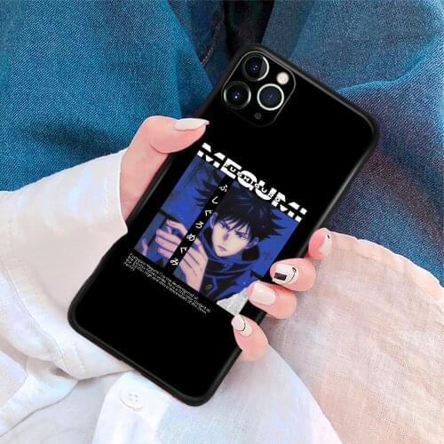 Megumi Fushiguro Jujutsu Kaisen Anime Soft Silicone Phone Case Cover Shell for iPhone SE 6s 7 8 Plus X XR XS 11 12 Mini Pro Max