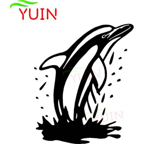 Dolphin Jumps Out of The Water Decals Fashion Body Window Decoration PVC Waterproof Sunscreen Stickers Can Be Customized Color