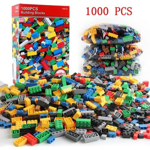 DIY 1000 PCS classic parts model building blocks education ideas kits pieces city creative adult kids toys MOC Designer creator