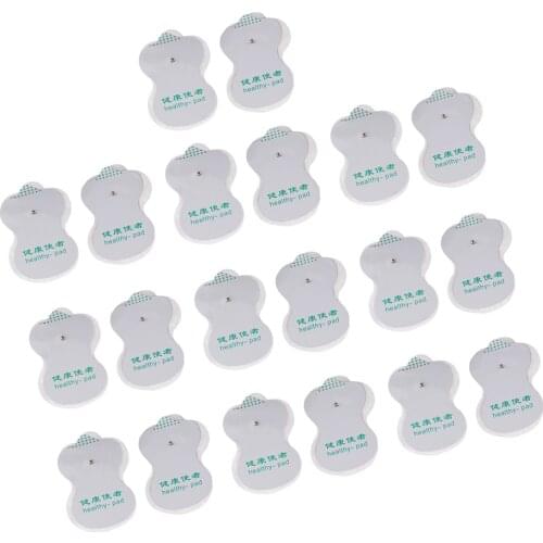 10 Pairs Reusable Replacement Pads Electrode Massage Patches for Acupuncture Digital Therapy Massager Machine