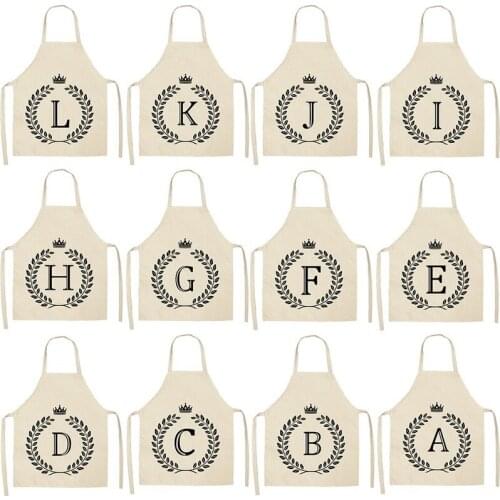 English alphabet pattern apron aprons for women kitchen accessories aprons Apron for kitchen kitchen apron women master apron