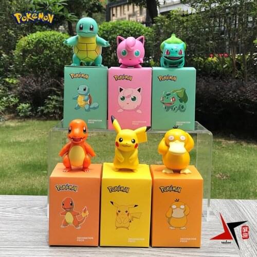 Pokémon Original Pikachu Charmander Bulbasaur Squirtle Psyduck Jigglypuff Figure Toy 5-8CM Birthday Presents For The Doll