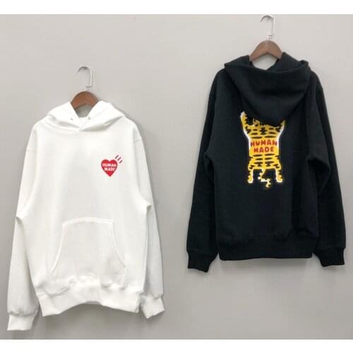 Human Made Fleece Hoodies Harajuku Hip Hop Sweatshirt Men Clothing Streetwear Women Tracksuit Oversized Couple Winter Clothes