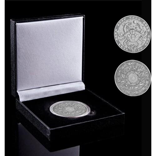 2020 Zodiac Cancer Antique Souvenir Coin Western Astrology Euro Coin Collectible (6.22-7.22)