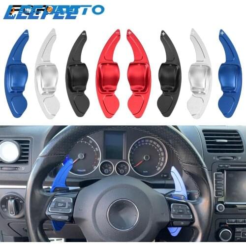 LEEPEE Car Steering Wheel Paddle Extension DSG Assistance Auto For VW Golf 5 6 MK6 GTI R Jetta MK5 Passat CC Polo Sharan Tiguan