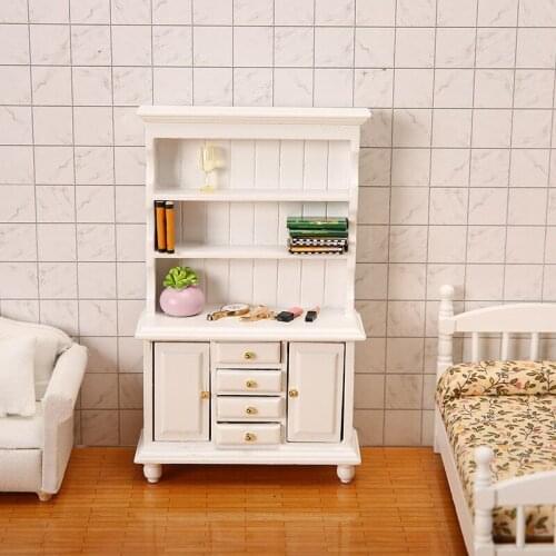 Furniture Miniature Mini Wine Cabinet/bookcase Model House Accessories Simulation Shelf Decoration Kitchen Doll Toy Ornaments