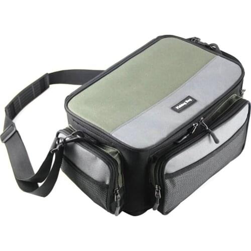 Multifunctional Fishing Bag Oxford Fishing Reel Lure Gear Storage Case Outdoor Carp Fishing Tackle Shoulder Crossbody Bags