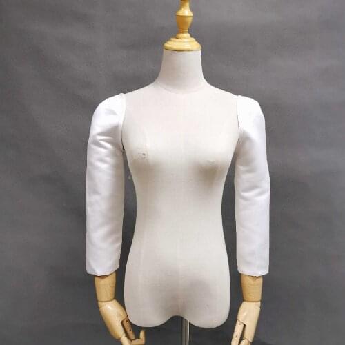 Fashion satin long sleeve for wedding dress Detachable sleeve