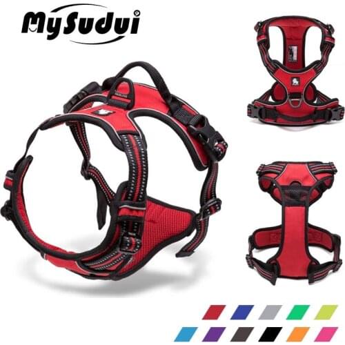 MySudui Truelove Large No Pull Dog Harness Reflective Collar And Harnesses Service Dog Belt German Shepherd Pit Bull Pet Shop