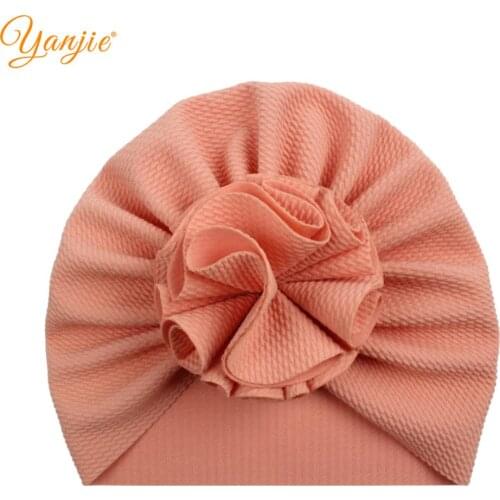 2021 New Arrival Bullet Fabric Top Knot Flower Baby Winter Turban Classical Hair Style Headband Headwear For Girl