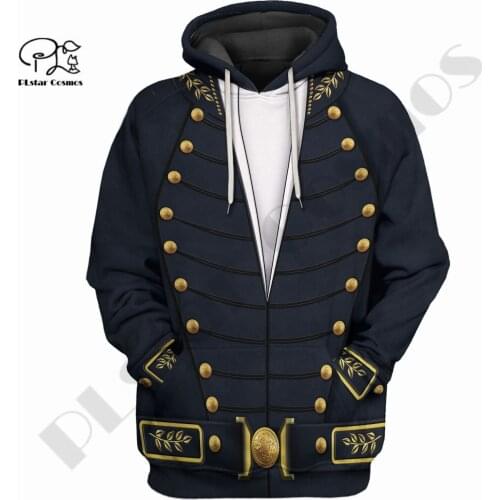 PLstar Cosmos 3Dprint Newest History Halloween Cosplay Army Art Harajuku Unique Unisex Casual Gift Hoodies/Sweatshirt/Zip C-26